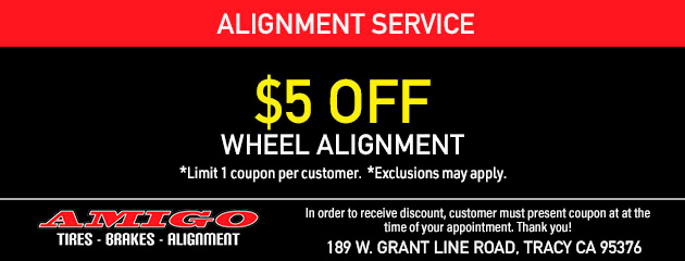 $5 Off Wheel Alignment